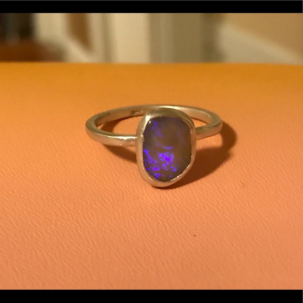 Sterling Silver Opal Ring